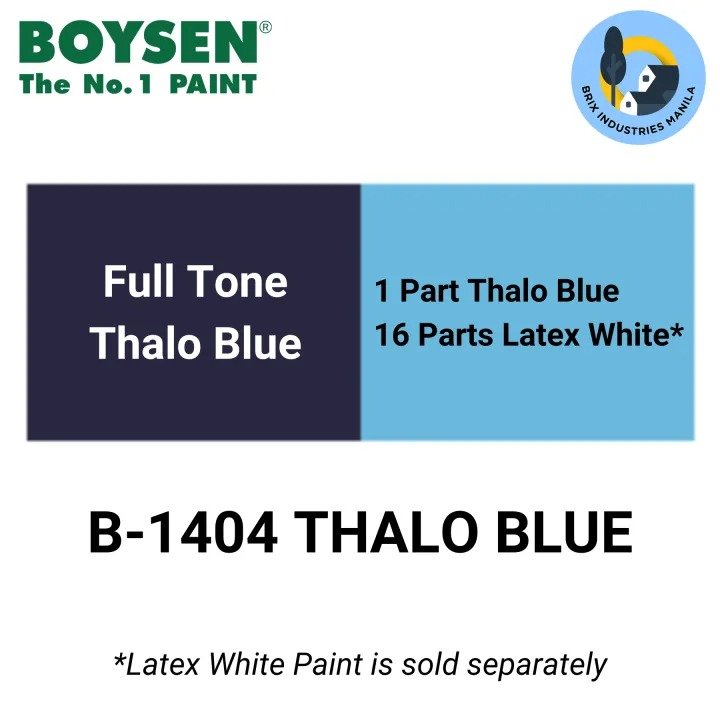 Boysen Paint Latex Color Full Tone 1/4L or 1L