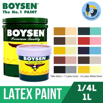 Boysen Paint Latex Color Full Tone 1/4L or 1L