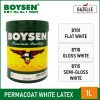 Boysen Permacoat Gloss Latex White Acrylic Latex Paint - 1L